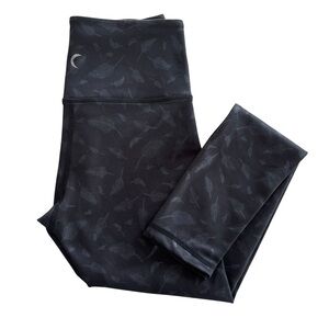 Zyia Active Women’s XS Black, Leather Feather Light N Tight Hi Rise 7/8 Leggings